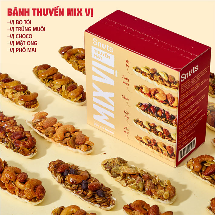 Bánh Thuyền Mix Hạt Snuts