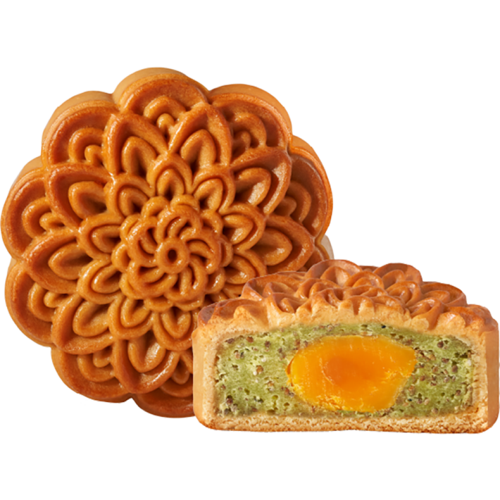 Bánh Trung Thu Đậu Xanh Hạt Chia Trứng Muối 